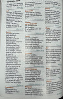 Biblia Para Mujer Cierre Letra Grande 12 puntos RVR.1960 Tamaño Portátil Lila Floral Index