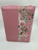 Biblia Para Mujer Cierre Letra Grande 12 puntos RVR.1960 Tamaño Portátil Lila Floral Index