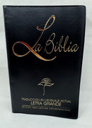 Biblia lenguaje actual tla letra grande vinilo negro