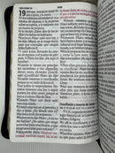 Biblia letra super gigante19 puntos RV1960 piel genuina con cierre indice negro