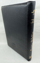 Biblia letra super gigante19 puntos RV1960 piel genuina con cierre indice negro