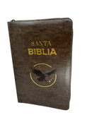 Biblia letra grande 11.5 puntos rv1960 para obsequios con cierre moka águila