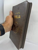 Biblia letra grande 11.5 puntos rv1960 para obsequios con cierre moka águila