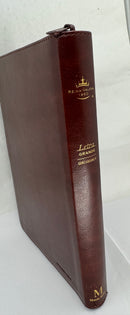 Biblia letra grande 11.5 puntos manual rv1960 con cierre marrón elegante