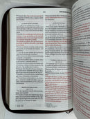 Biblia letra grande 11.5 puntos manual rv1960 con cierre marrón elegante