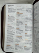 Biblia letra grande 11.5 puntos manual rv1960 con cierre marrón elegante