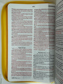 Biblia letra grande 11 .5 puntos rv 1960  manual amarillo abeja con cierre