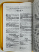 Biblia letra grande 11 .5 puntos rv 1960  manual amarillo abeja con cierre