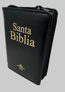 Biblia para el bolsillo rv1960 acolchada con cierre indice negro