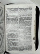 Biblia para el bolsillo rv1960 acolchada con cierre indice negro