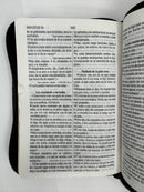 Biblia para el bolsillo rv1960 acolchada con cierre indice negro