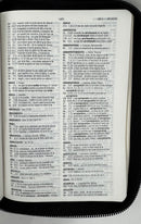 Biblia para el bolsillo rv1960 acolchada con cierre indice negro