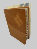 Biblia de estudio vida plena actualida y ampliada rv1960 piel imitación con indice café