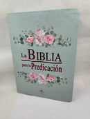 Biblia para la predicación REINA VALERA 1960  mujer piel imitación flores con indice
