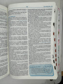 Biblia para la predicación REINA VALERA 1960  mujer piel imitación flores con indice