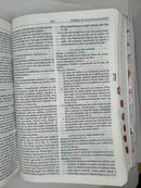 Biblia para la predicación REINA VALERA 1960  mujer piel imitación flores con indice