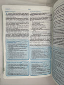 Biblia para la predicación REINA VALERA 1960  mujer piel imitación flores con indice