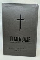 Biblia el mensaje piel imitación gris