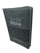 Biblia letra gigante Manual Rv1960 Imit.negro Geométrico Con Cierre Índice