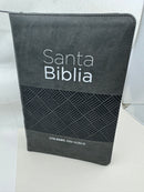 Biblia letra gigante Manual Rv1960 Imit.negro Geométrico Con Cierre Índice