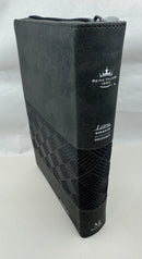 Biblia letra gigante Manual Rv1960 Imit.negro Geométrico Con Cierre Índice