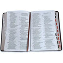 Biblia Letra Grande 12 puntos RV1960, piel fabricada café con índice