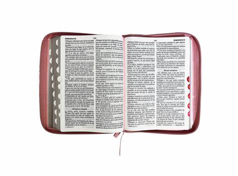 Biblia RVR 1960 Letra Gigante Símil Piel  mujer Rosa Flores con Índice con Cierre