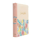 Biblia RV 1960 letra grande 12 puntos  Imitacion Piel, Tamaño Manual, Con Cierre e Indice,  Crema