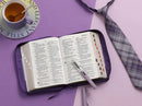 Biblia con Cierre Portátil 12 puntos RV1960, imit piel lila con índice