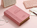 Biblia  mujer Letra Gigante 19 puntos Manual Rv1960 piel imita. Rosa Floral Con Indice