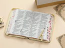 Biblia con Cierre Letra Súper Gigante 19 puntos Mediana RV1960 imit piel jardín vintage con índice y canto floral