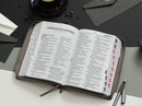 Biblia con Cierre Letra Súper Gigante 19 puntos Mediana RV1960 tricolor gris/negro/beige con índice