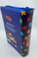 Bíblia para niños azul estrellas rv 1960  mi gran viaje reina Valera cierre índice