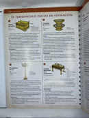 Libro de tablas comparativas mapas y línea de tiempo argollado