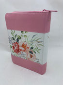 Bíblia para mujer tamaño bolsillo rosas flores cierre índice 8.5puntos