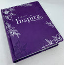 Biblia Inspira NTV para mujer flores morada