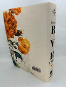 Biblia estudio teológico para mujer rv1960 tela flores naranjas con indcie