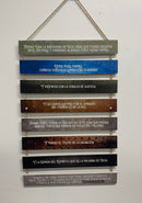 Cuadro decorativo grabado en tablas  la armadura de Dios Con Cordón efesios 6:11-18