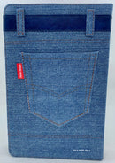 Bíblia letra grande riena Valera 1960 tapa Jean con cierre y índice 12 puntos