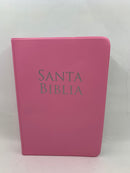 Biblia para regalos letra grande reina Valera rosa vinilo 12 puntos