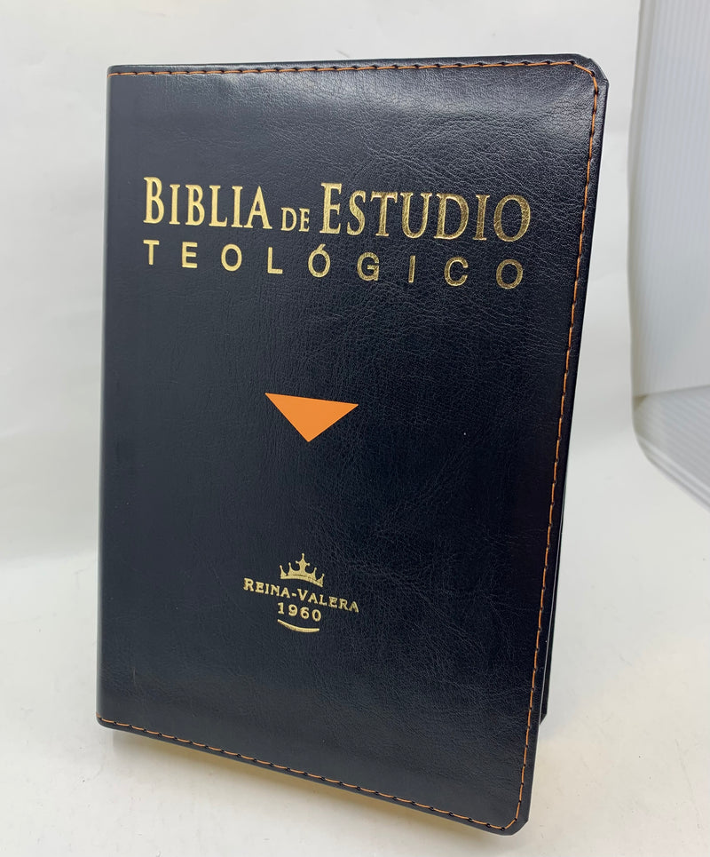 Bíblia de estudio teológico tamaño manual rv1960 piel fabricada indicie