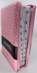 Bíblia para mujer  letra súper gigante 19puntos rosa cierre índice Reina velara1960