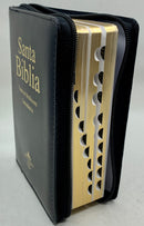 Bíblia fuente de Bendiciones riena Valera 1960 con cierre y índice negro