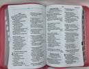 Biblia para mujer letra grande tamaño manual rv 1960 rosas cierre índice 12 puntos