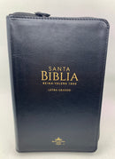 Bíblia de letra grande ultrafina REINA VALERA  1960 cierre negro 12 puntos