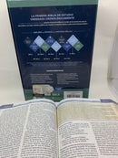 NBLA, Biblia Cronológica de Estudio, Interior a Cuatro Colores  Leathersoft