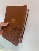 Biblia para jóvenes Letra grande 12 puntos rv1960 terracota SIMILPIEL  con índice