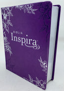 Biblia Inspira NTV para mujer flores morada