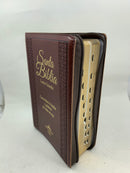 Bíblia de Letra grande Reina Valera 1960 cafe Indice concordancia 12 puntos cierre