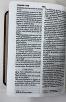 Biblia tamaño bolsillo Reina Valera 1960 café clásica 8 puntos